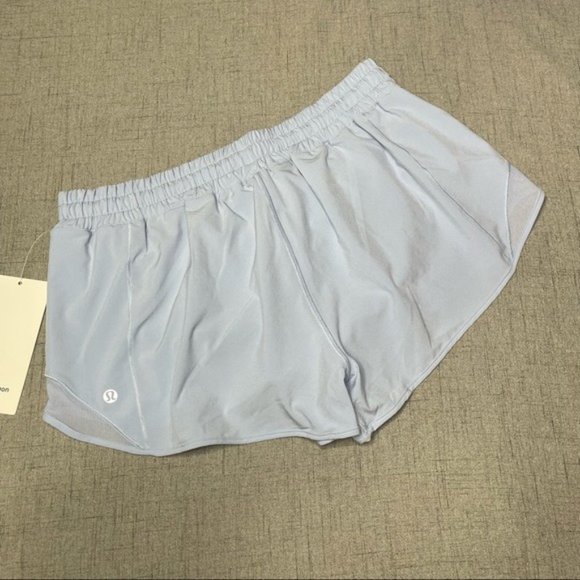 Lululemon Hotty Hot Shorts Blue Linen Nwt 12 - Picture 6 of 9